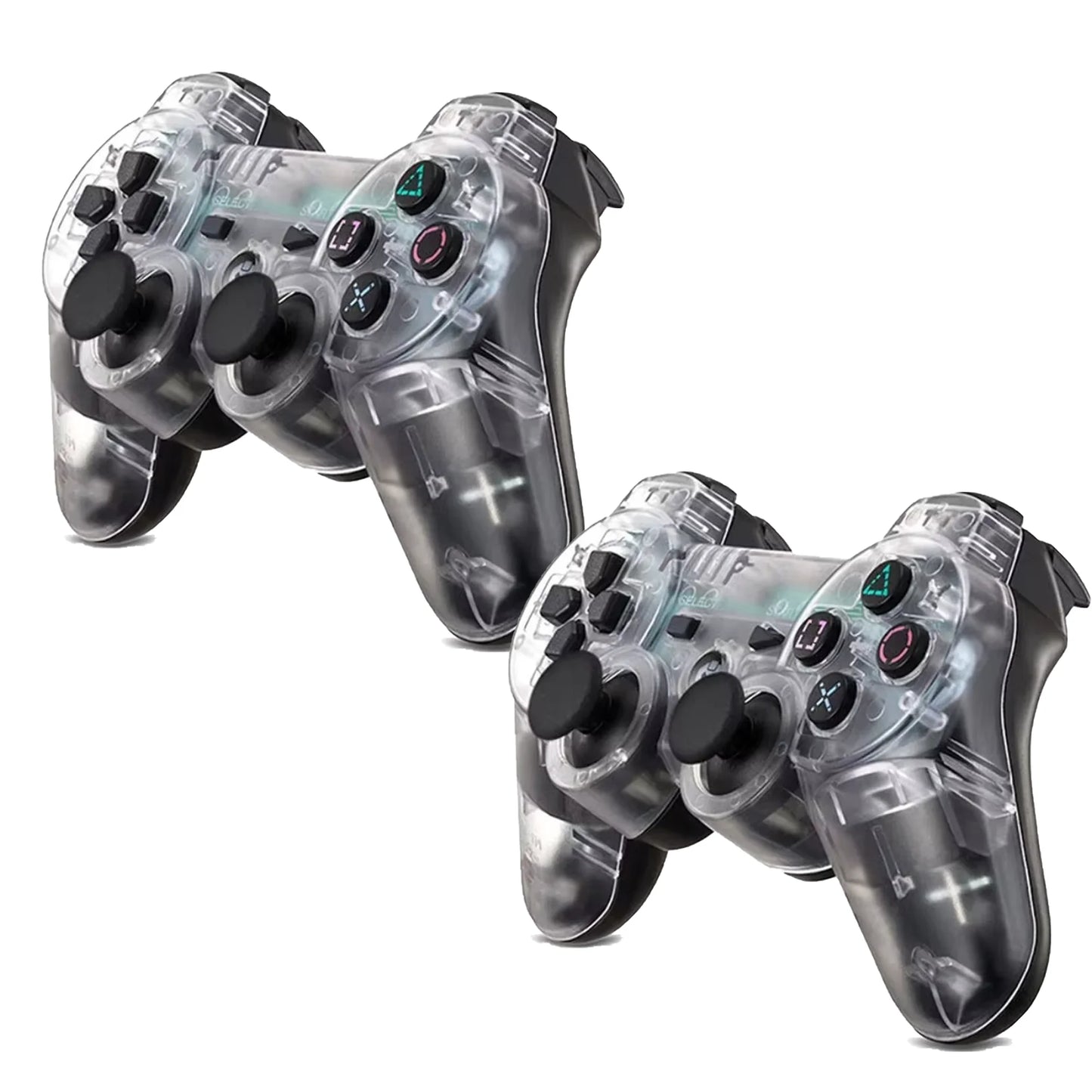 Wireless Dual Shock Gamepad Transparent Hand Controller for Sony PS3