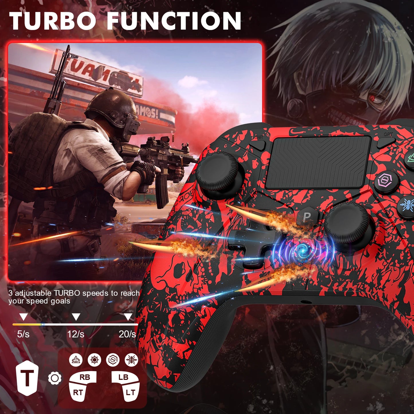 Wireless Controller for PlayStation 4/3 Joystick Console