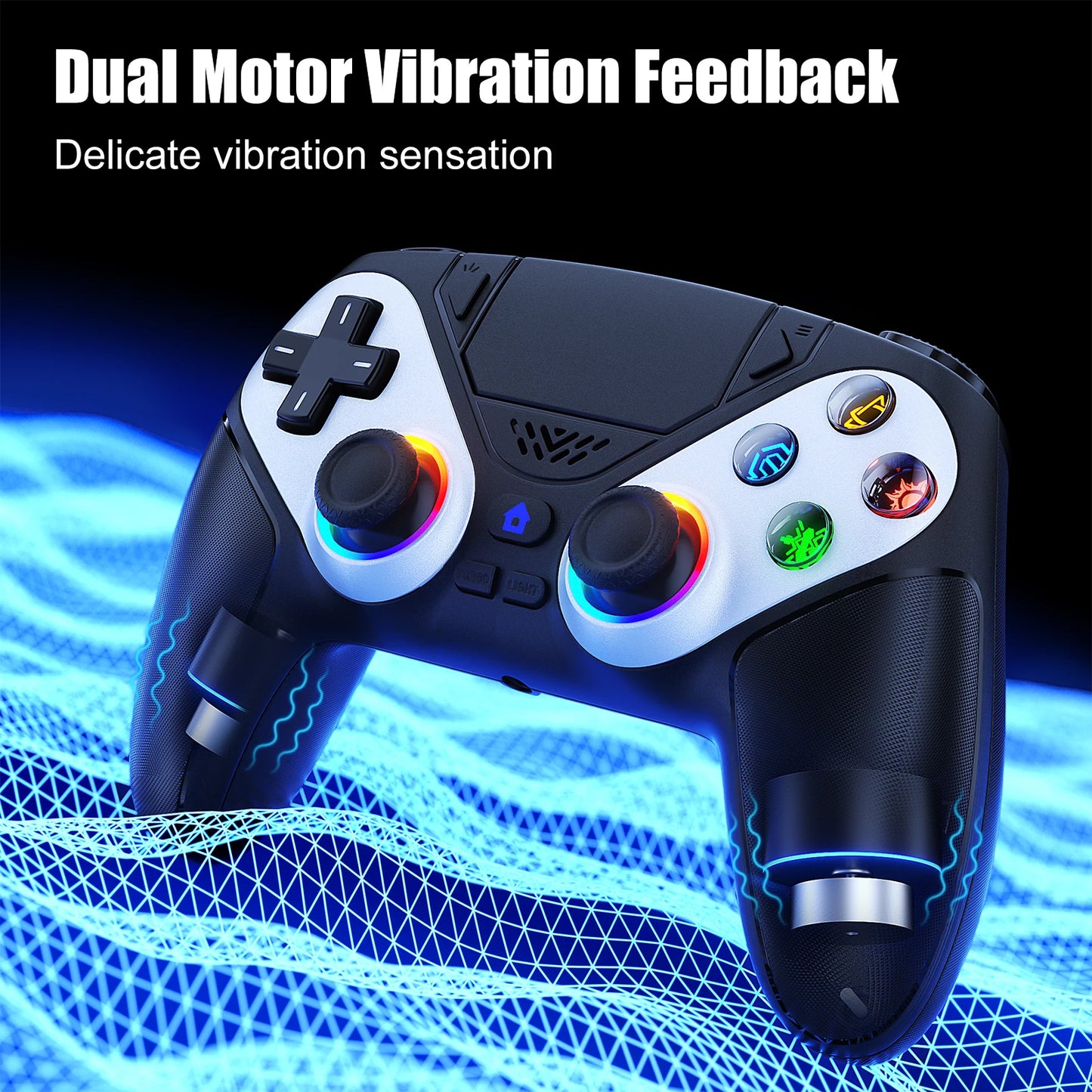 Trigger RGB Turbo Vibration Programmable Button Joystick for PS5/Playstion