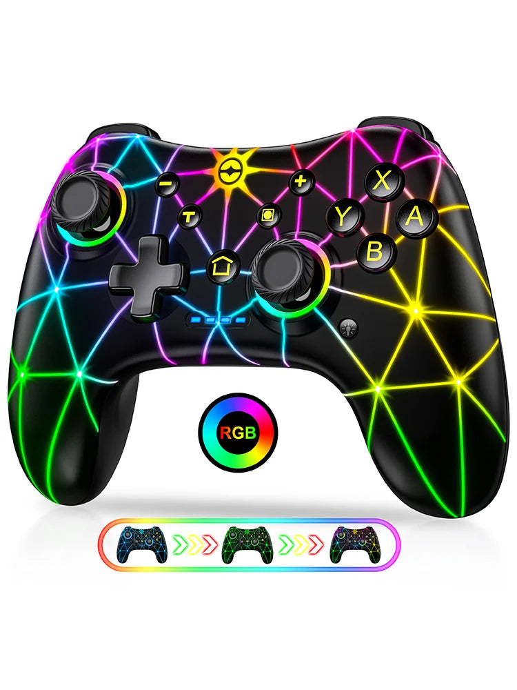 DinoFire Wireless Controller RGB For Nintendo Switch