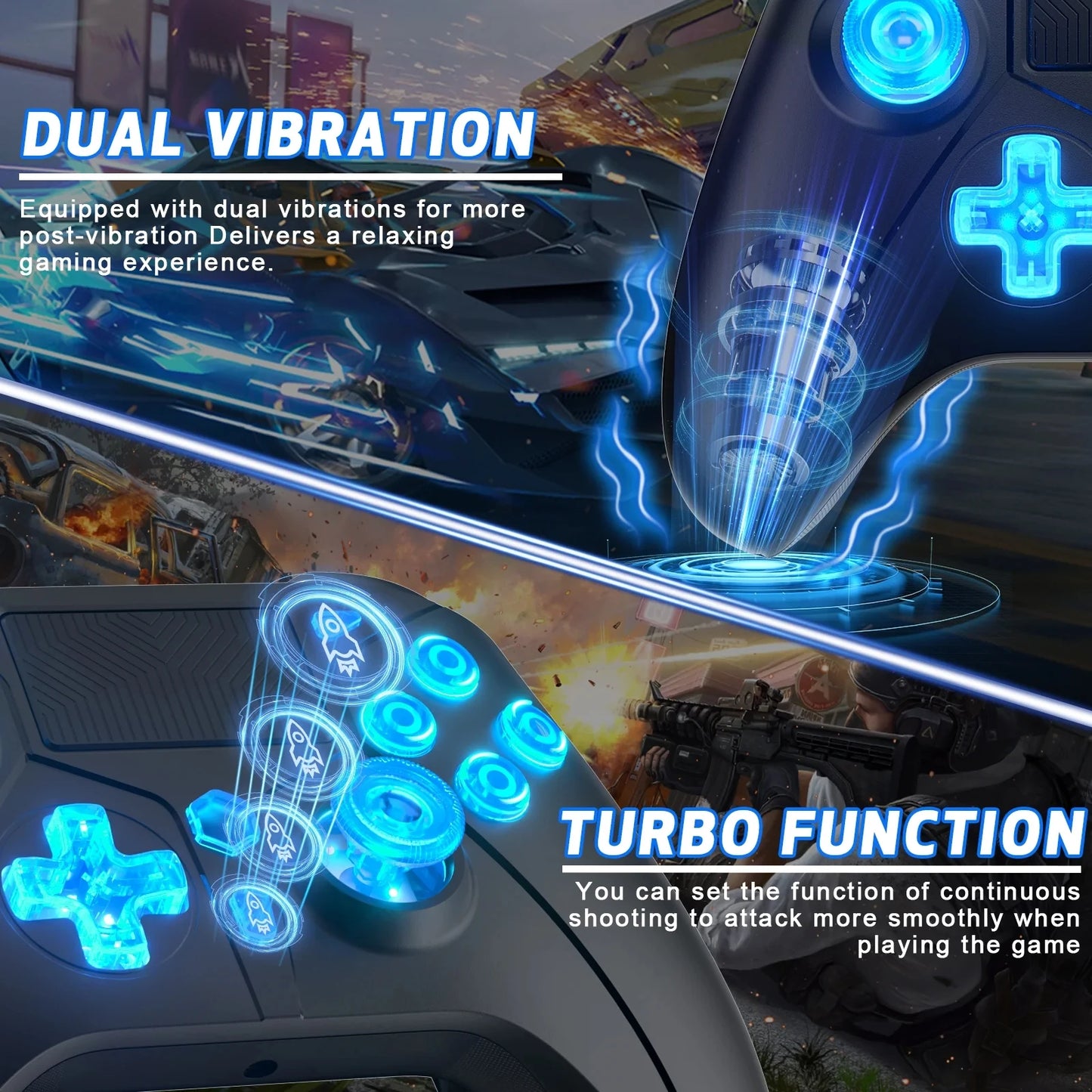 Wireless Controller for PS4 Console Compatible