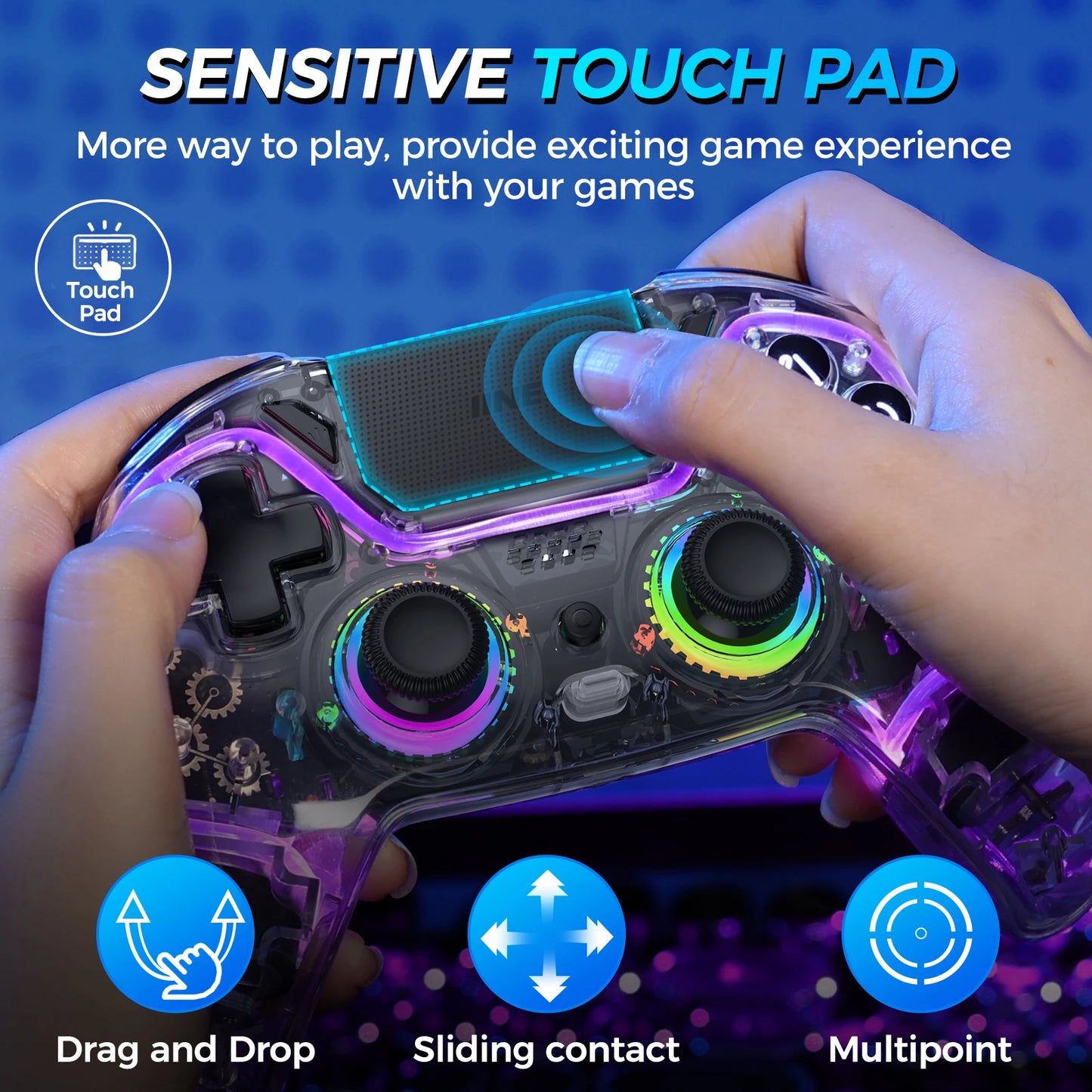 IINE Bastet Wireless Controller Compatible with PS4/Switch/PC/Android/IOS