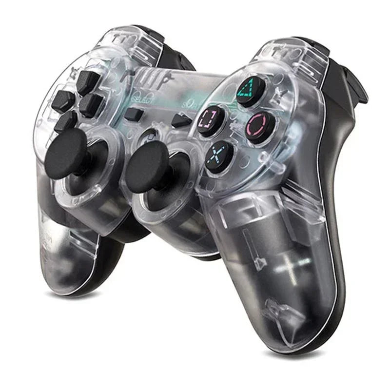 Wireless Dual Shock Gamepad Transparent Hand Controller for Sony PS3