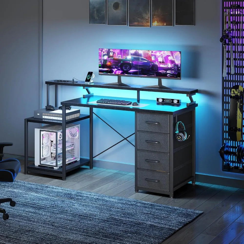 55 Inch Computer Gaming Desk