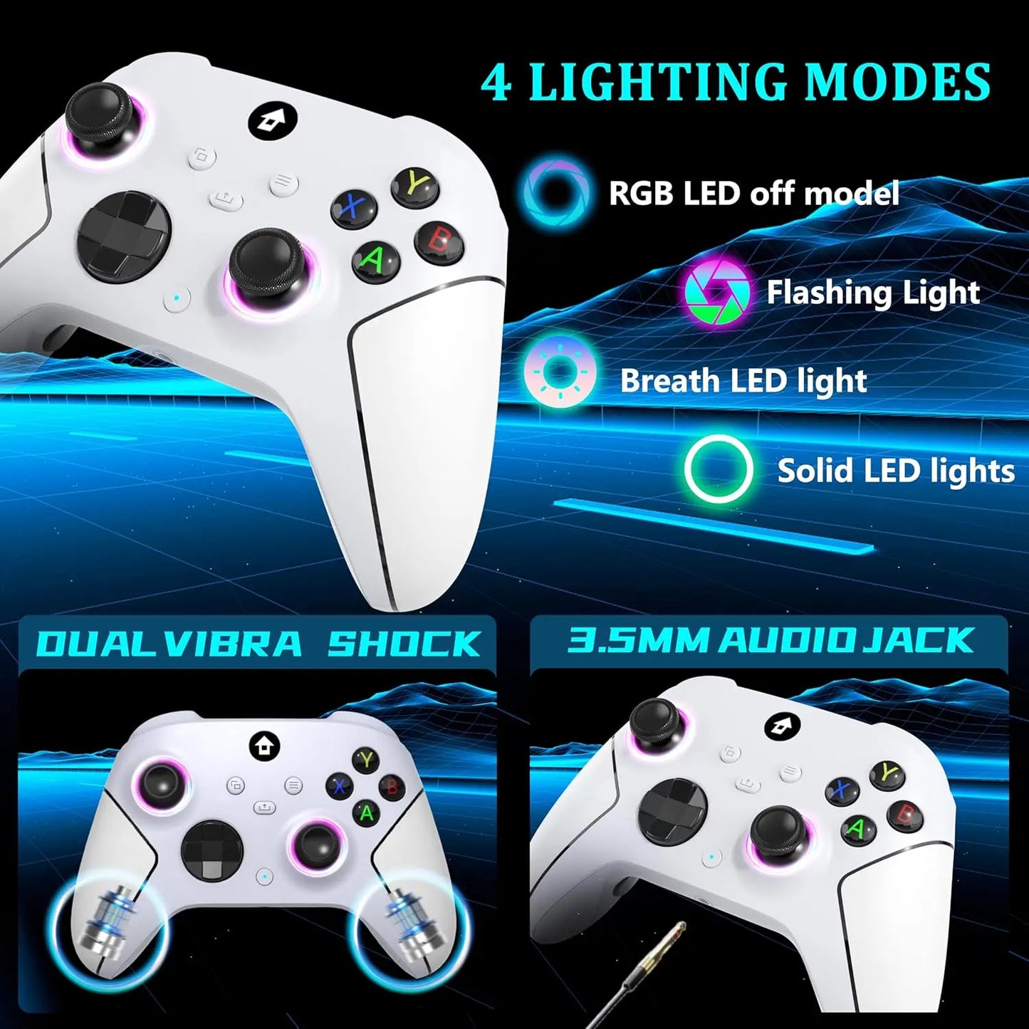 Upgraded 7 Colors RGB Wireless Controller XB023