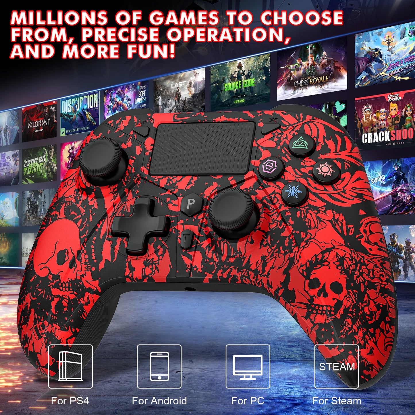 Wireless Controller for PlayStation 4/3 Joystick Console