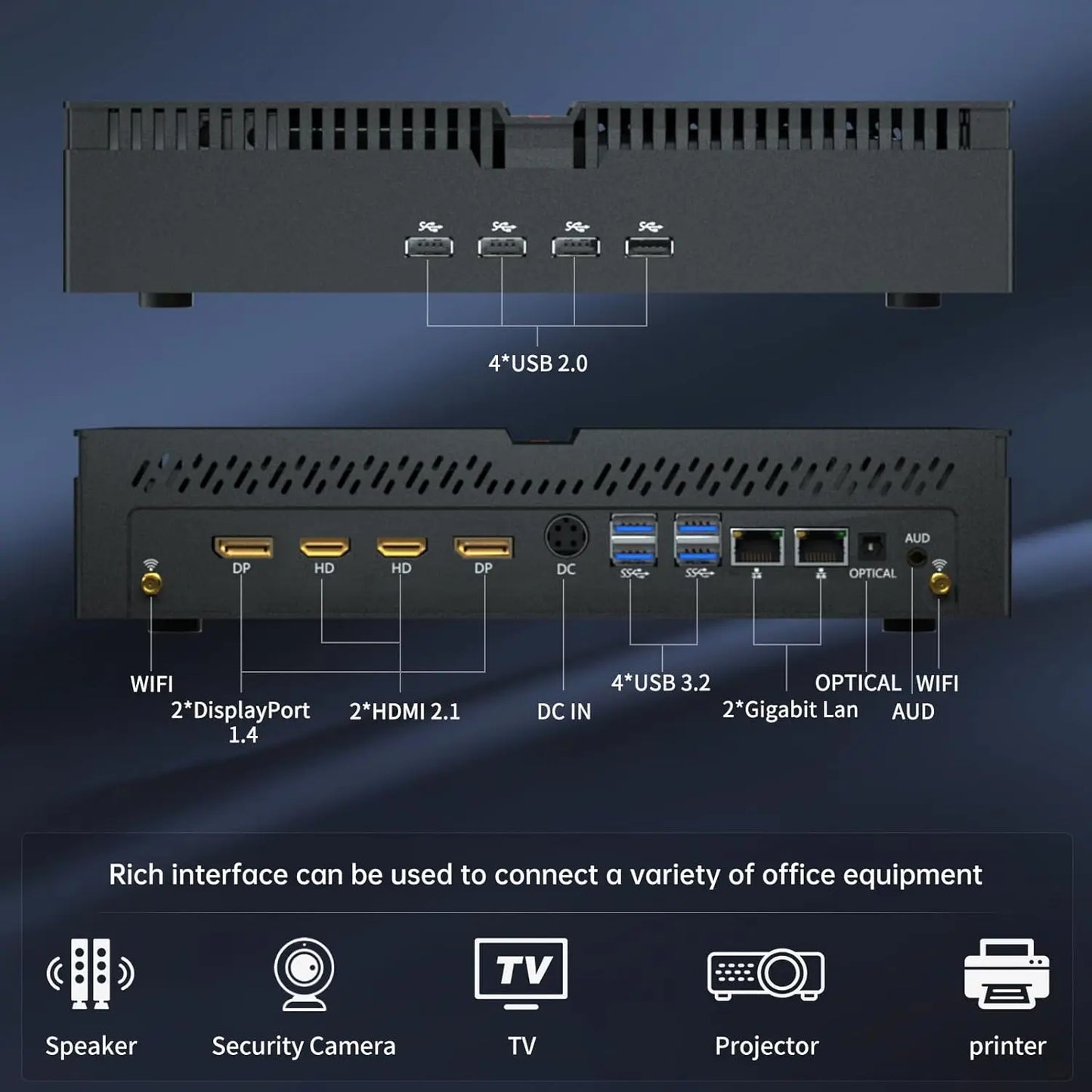 Partaker Mini PC Gaming Intel Core i9